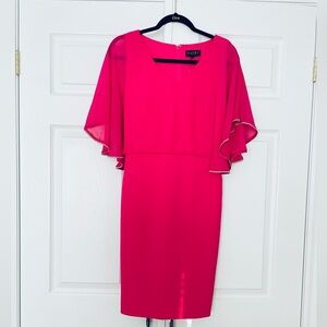 NWT - PETITE Pink Dress with Cape